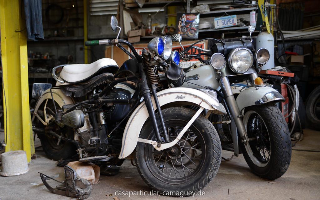 Die Harleys auf Kuba werden so gut es geht erhalten